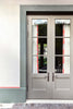 Serpentine No.233 by Little Greene, room setting with Ceviche No.230 and Orange Aurora No.21