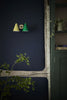 Three Farm Green No.306 by Little Greene, room setting with Dock Blue No.252