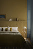Elysian Yellow No.356 by Little Greene, room setting with Perpetual Blue No.348