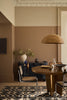 Flight Pink No.354 by Little Greene, room setting with Hammock No.38 and Hammock - Dark No.353