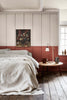French Grey No.113 by Little Greene, room setting with Tuscan Red No.140