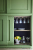 Dock Blue No.252 by Little Greene, room setting with Garden No.86