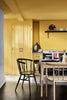 Giallo No.337 by Little Greene, room setting with Bone China Blue - Faint No.325