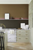 Elysian Ground No.320 by Little Greene, room setting with Light Bronze Green No.123