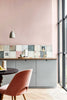 Light Peachblossom No.3 by Little Greene, room setting with Grey Teal No.226