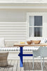Bone China Blue No.107 by Little Greene, room setting with Linen Wash No.33 and Loft White No.222