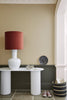 Lute No.317 by Little Greene, room setting with Pompeian Grey No.293 and Slaked Lime No.105