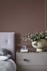 French Grey - Dark No.163 by Little Greene, detail with Nether Red No.315
