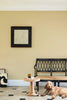 Oak Apple No.63 by Little Greene, room setting with Loft White No.222