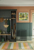 Harley Green No.312 by Little Greene, room setting with Obsidian Green No.216 and Livid No.263