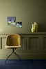 Olive Colour No.72 by Little Greene, room setting with Basalt No.221