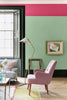 Leather No.191 by Little Greene, room setting with Pea Green No.91