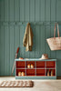 Pleat No.280 by Little Greene, room setting with Heat No.24