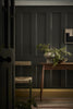 Giallo No.337 by Little Greene, room setting with Pompeian Grey No.293