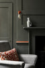 Pompeian Grey No.293 by Little Greene, room setting with Heat No.24