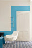 Slaked Lime - Deep No.150 by Little Greene, room setting with Air Force Blue No.260
