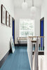 Shallows No.223 by Little Greene, room setting with Jack Black No.119 and Smalt No.255