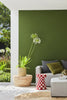 Jewel Beetle No.303 by Little Greene, room setting with Slaked Lime No.105