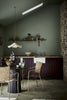 Windmill Lane No.296 by Little Greene, room setting with Arras No.316