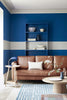 Cool Arbour No.232 by Little Greene, room setting with Wood Ash No.229 and Mazarine No.256