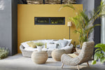 Scree No.227 by Little Greene, room setting with Yellow-Pink No.46 and Lamp Black No.228