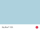 Sky Blue No.103 colour swatch with name