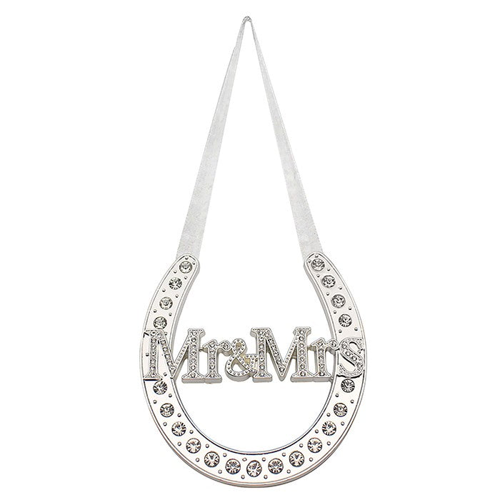 Wedding Horseshoe Mr & Mrs Ornament