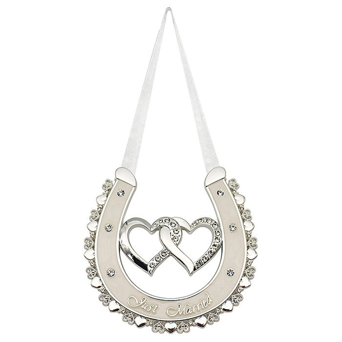 Wedding Horseshoe Just Married Ornament