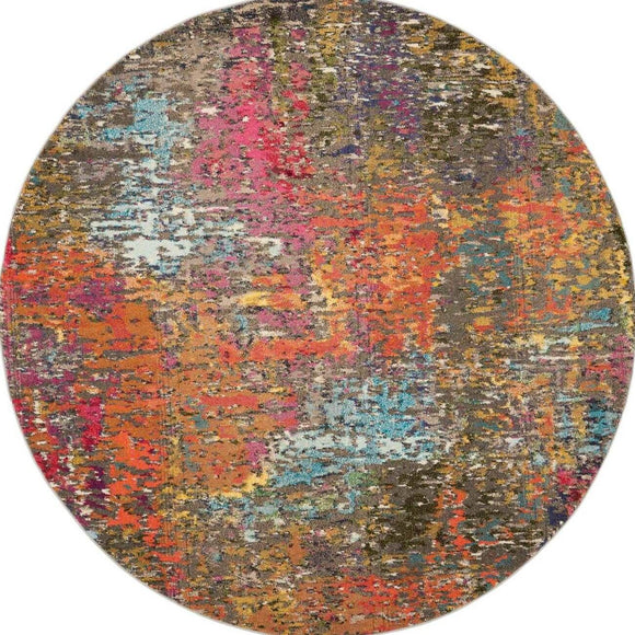 Nourison Celestial Rug 14 Sunset - Round