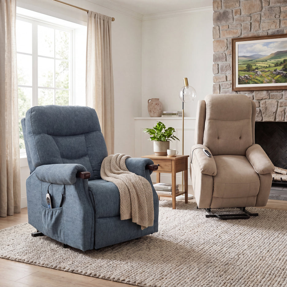 Lift and tilt recliner chair designed for ultimate comfort
