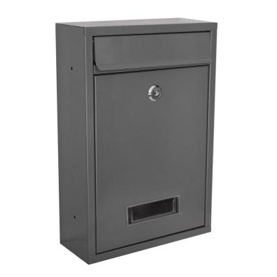 Concourse Mail Box Grey: Secure Your Mail in Style - The Perfect Addition to Your Home's Curb Appeal!
