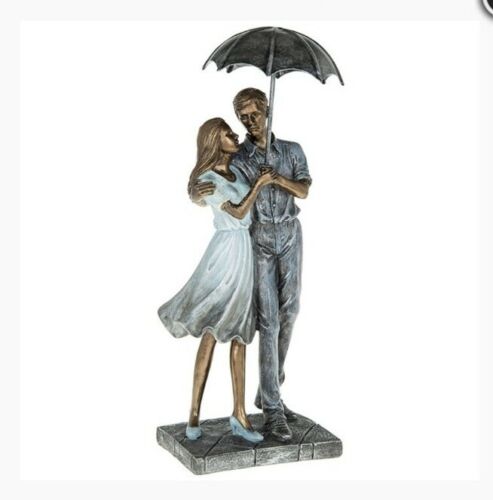 Rainy Day Romance Strolling Figurine