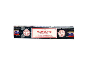 Experience the divine fragrance of Palo Santo Incense Sticks by Satya, known for their uplifting and cleansing properties.