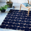 Scion Little Lohko 124208 Indigo Blue Rug