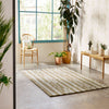 Scion Lohko Stripe 123101 Pebble Natural Rug