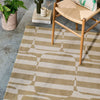 Scion Lohko Stripe 123101 Pebble Natural Rug