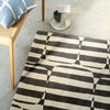 Scion Lohko Stripe 123105 Charcoal Grey Rug