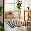 Scion Lohko Stripe 123105 Charcoal Grey Rug