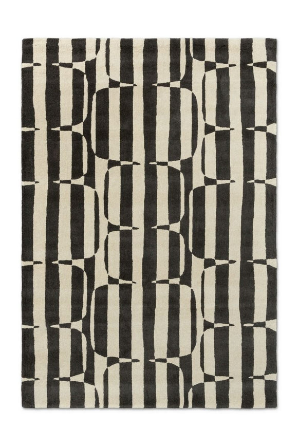 Scion Lohko Stripe 123105 Charcoal Grey Rug