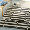 Scion Lohko Stripe 123105 Charcoal Grey Rug