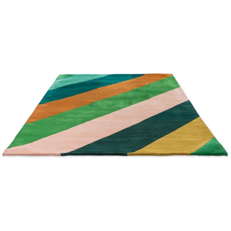 Harlequin Sherbet Stripe Emerald Amber 144417 Rug