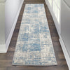 Nourison Solace Rug 02 Ivory Grey Blue - Runner