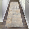 Nourison Solace Rug 01 Ivory Grey Beige - Runner