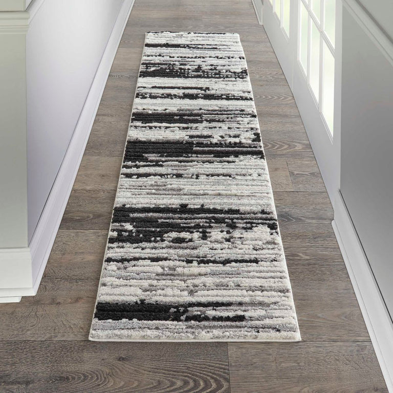 Nourison Zermatt Rug 02 Charcoal - Runner