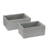 Argyle Rectangular Paper Storage Basket Set of 2
