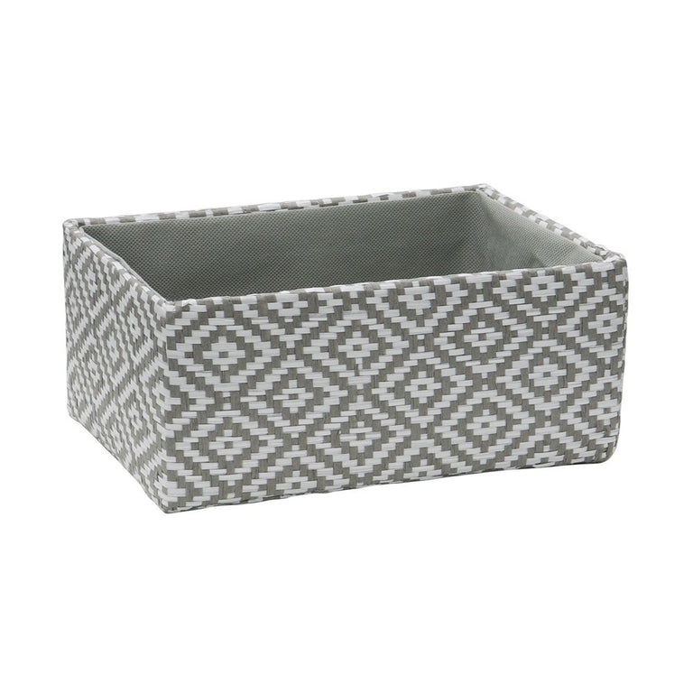 Argyle Rectangular Paper Storage Basket Set of 2