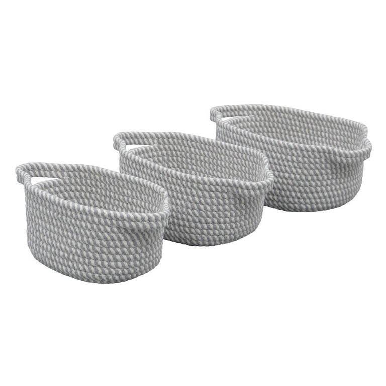 Edison Rope Storage Baskets Set of 3