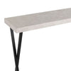 Classic design console table with marble effect finish - Data Console Table Marble