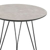 Fiksdale Round Side Table Grey Marble