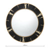 Sidone Round Mirror With BlackGold Foil Detail 80cm